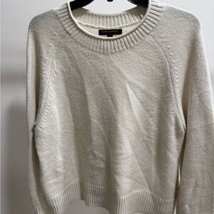 Banana Republic Women's Cream Knit Roll Neck Sweater